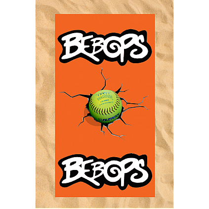 Toalla de playa:Cracked Softball