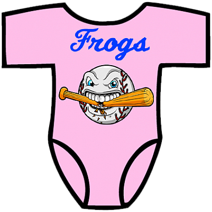 Club Baby Romper: Cracked Bat