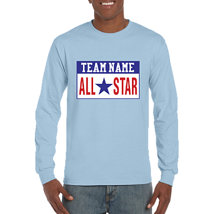 Club T-Shirt, Lange Mouw: All-Star