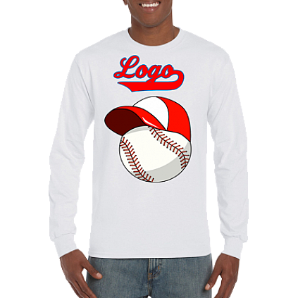 Club T-Shirt, Long Sleeve: Baseball+Cap