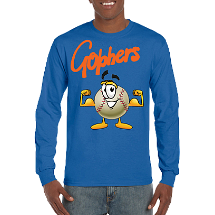 Club T-Shirt, Lange Mouw: Mr. Baseball