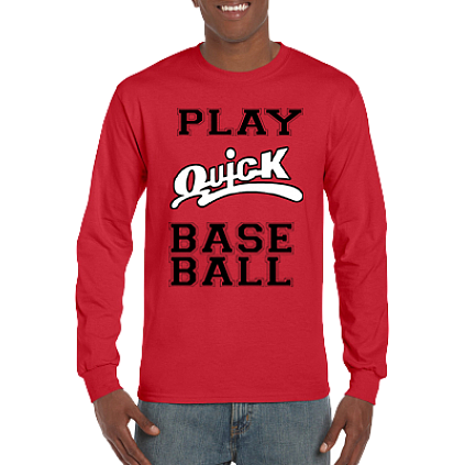 Club T-Shirt, Lange Mouw: Play Baseball