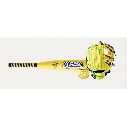 2026 Savannah Bananas™ A200® 10” Glove, Ball & Bat Kit