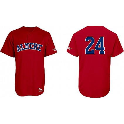 Almere 90 Jersey: 2 Knoopjes, Flatback Mesh