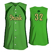 Speed Softball Sleeveless Full Button