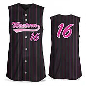 Pinstripe FP Jersey Sleeveless Full-Button