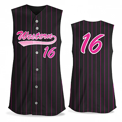 Pinstripe FP Jersey Sleeveless Full-Button