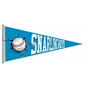 La Louviére snarling wolves Pennant