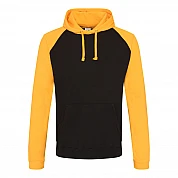Contrast Hoodie: Black/Gold