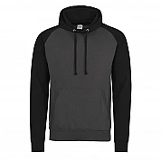 Contrast Hoodie: Charcoal/Black