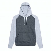 Contrast Hoodie: Charcoal/Heather Grey