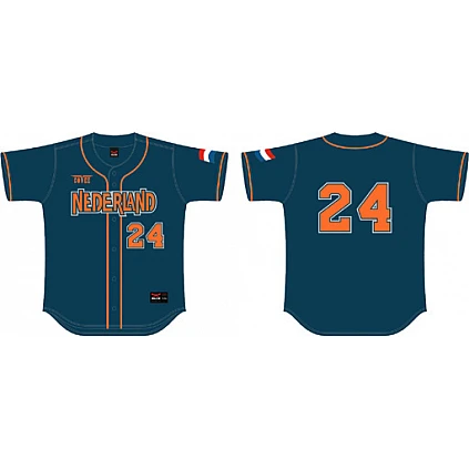 Maglia Nederland O.S. Athene, navy Maglia flatback