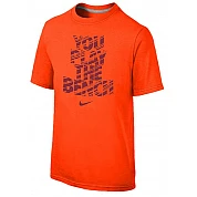 Camiseta Nike Juvenil Play the Bench: naranja