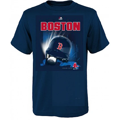 Camiseta Kinetic Helmet: Red Sox