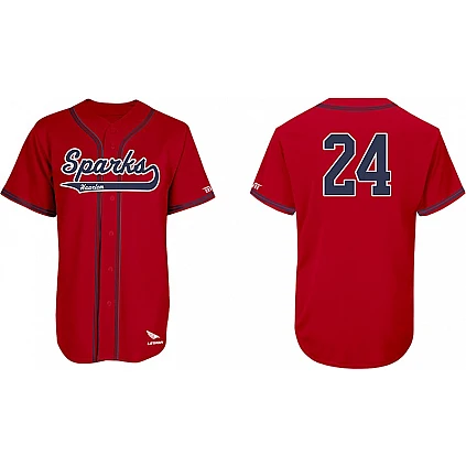 Sparks Shirt Honkbal Rood