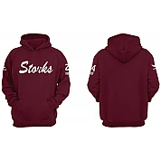 Storks Hoodie Bordeaux