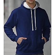 Capuchon Sweater 2 Kleuren: Royal/Wit