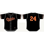 Orioles Shirt Honkbal Zwart