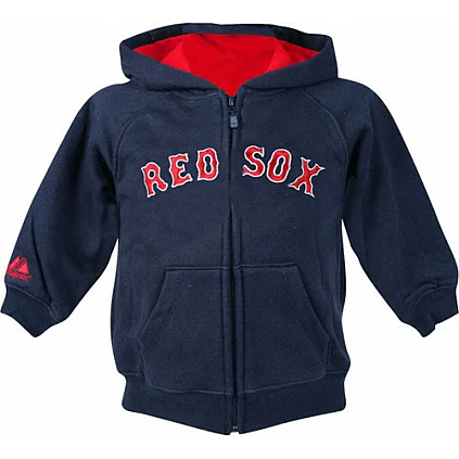 Jersey con capucha de los Red Sox Azul marino, talla Joven