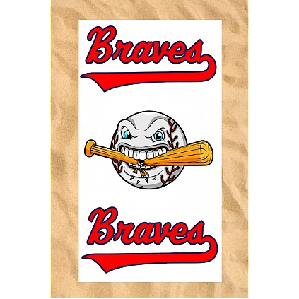 Asciugamano da spiaggia Club All-Over: Pipistrello incrinato