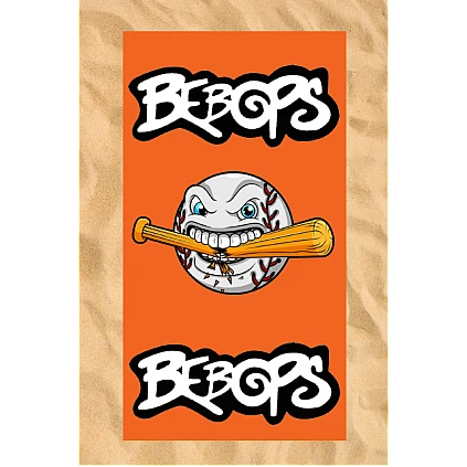 Asciugamano da spiaggia Club All-Over: Pipistrello incrinato