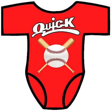 Club Baby Romper: Crossed Bats