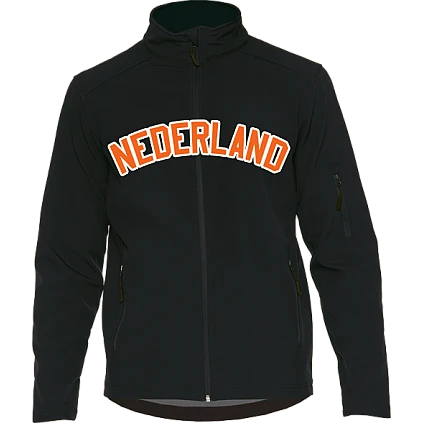 Nederland Softshell Jacket: Zwart