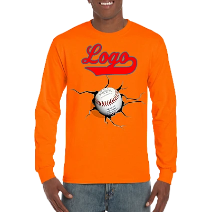 Camiseta Club, manga larga: Crack Basebal