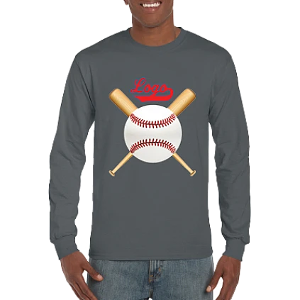 Camiseta Club, manga larga: Crossed Bats