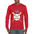 Camiseta Club, manga larga: Crossed Bats