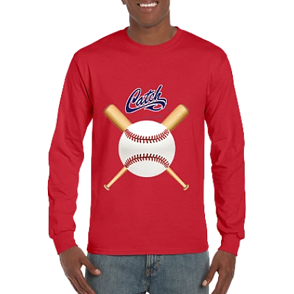 Camiseta Club, manga larga: Crossed Bats