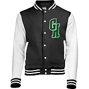 Green Hearts Varsity Jacket