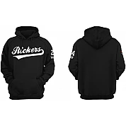 Felpa con cappuccio Rickers nero
