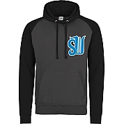 La Louviére snarling wolves Contrast Hoodie