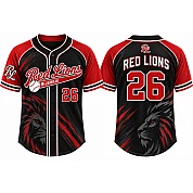 Red Lions Alternate Jersey, Flatback Mesh