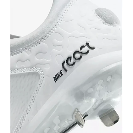 Nike Hyperdiamond 4 Elite Metall, Damen: Weiß/Schwarz