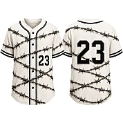  Party Jersey Mesh: Barbed Wire