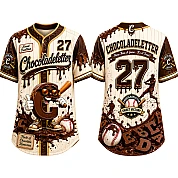  Party Jersey Mesh: Chocoladeletter