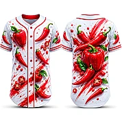  Party Jersey Mesh: Red Peppers