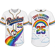  Party Jersey Mesh: Regenboog