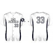 RCH Pinguins Jersey, White: Flatback Mesh