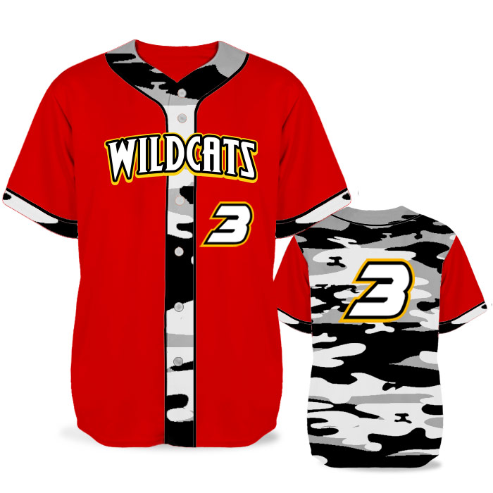 CamoLot2Traditional BB Jersey SS Full-Button