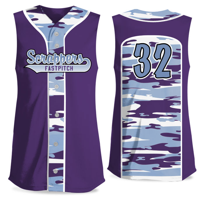 Camo Soul Traditional FP Jersey Sleeveless Full-Button