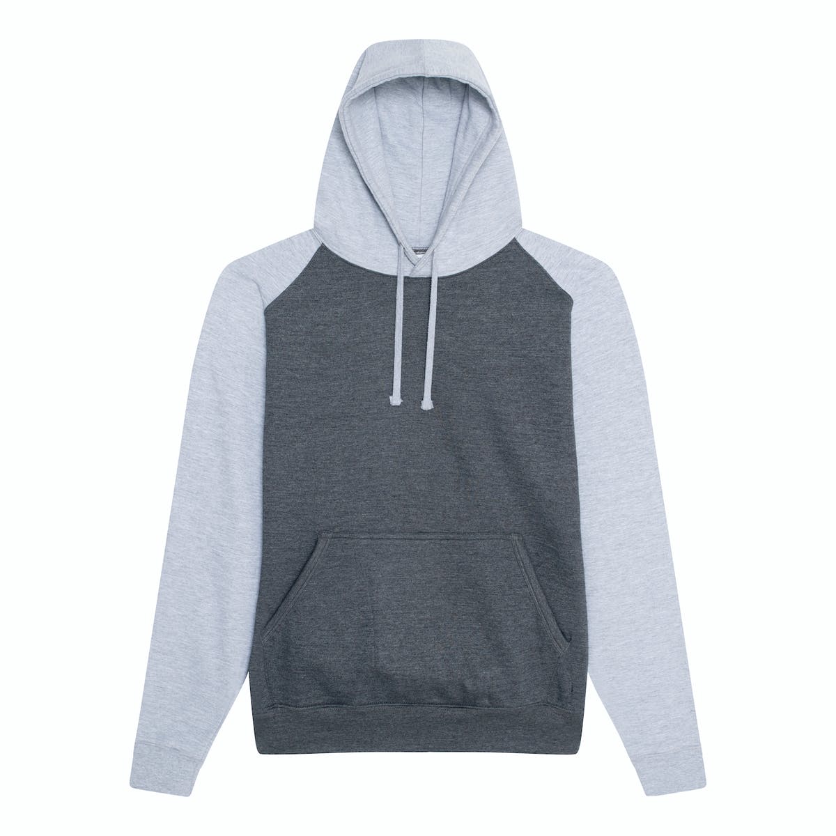 Contrast Hoodie: Charcoal/Heather Grey