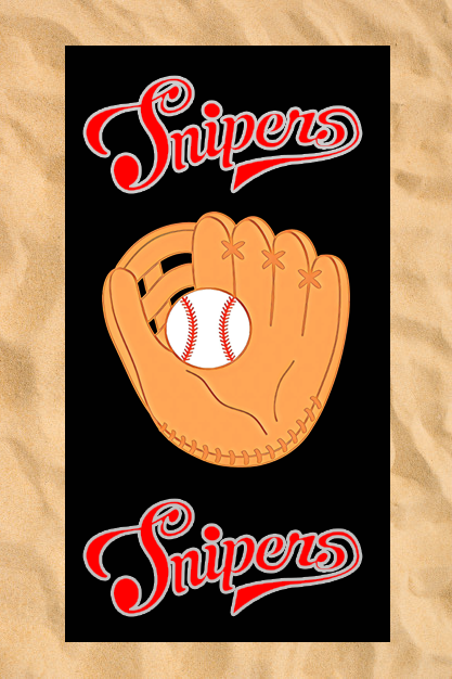 Club All-Over Beach Towel: Glove