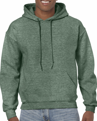 Hoodie: Heather Dark Green