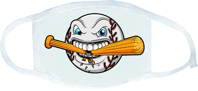 Mouth Mask Cracked Bat