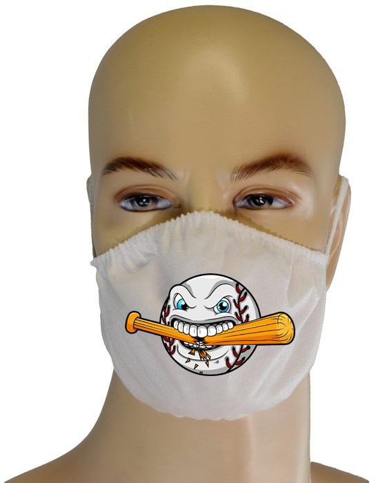 Mouth Mask Cracked Bat