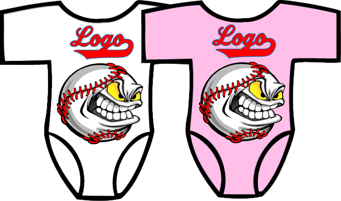 Club Baby Romper: Angry Baseball
