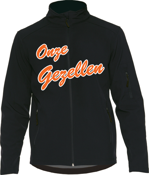 Onze Gezellen Softshell Jack: Black